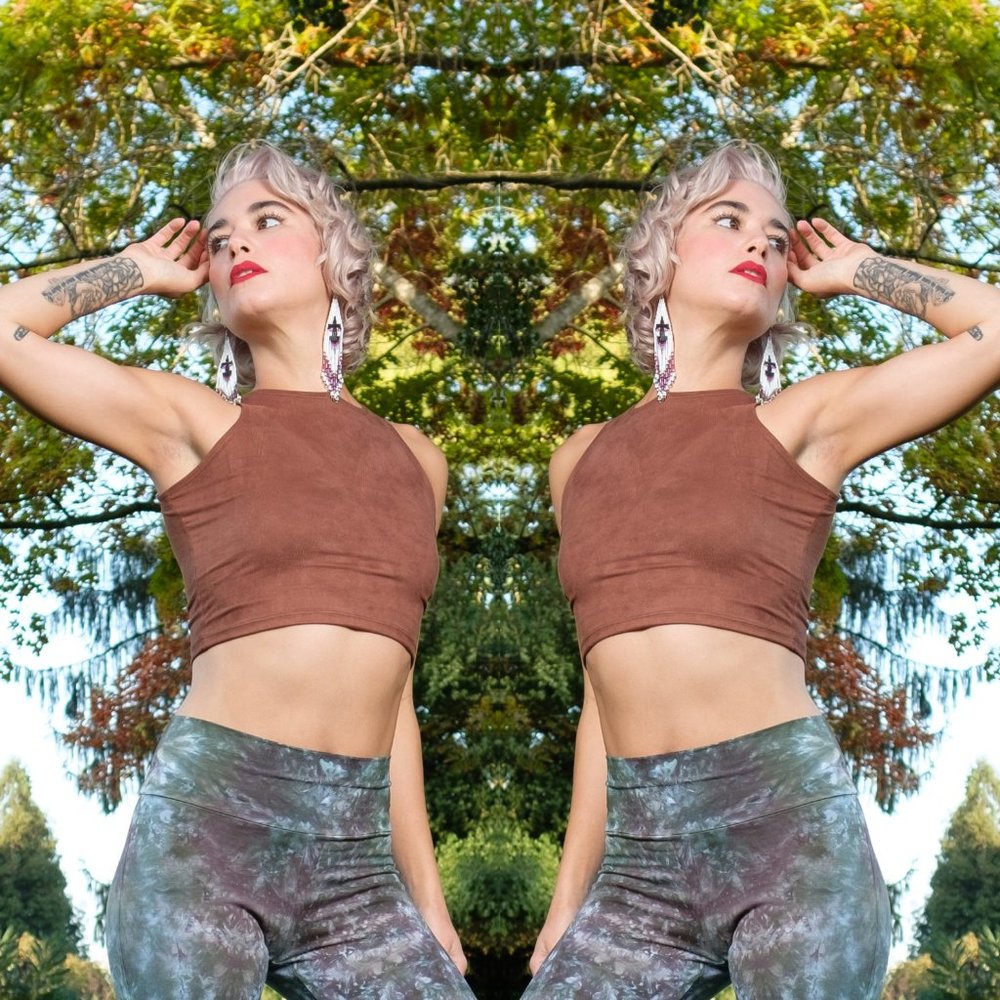 Vegan Suede Tank Top - Warrior Within